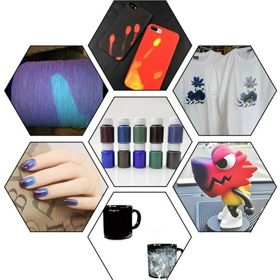 lixuesong Thermochromic Pigment Heat Sensitive Color Change Powder Resin Epoxy Art