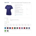 thumbnail image 2 of Sport-Tek LST360 Ladies Heather Scoop Neck T-Shirt - Purple Heather - XL, 2 of 2