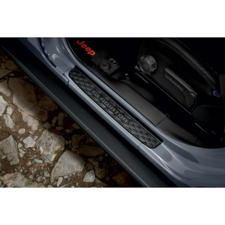 - Mopar 82215551 Black Door Sill Guards Jeep Gladiator