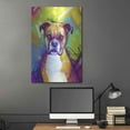 thumbnail image 5 of Luxe Metal Art 'Pop Art Boxer' by Furbaby Affiliates, Metal Wall Art, 24"x36", 5 of 9