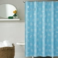 thumbnail image 6 of Vfedsrsge Cute Blue Leaf Print Polyester Shower Curtain - Water Repellent, Mold Resistant, Easy Install with 6 Hanging Rings - 31.5x70.87in for Bathroom, Hotel, Dorm, 6 of 6