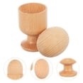 thumbnail image 3 of Miangastore Egg and Egg Cup Toy Wooden Assorted Color 2 Sets 4.01X1.97X1.97 Inch, 3 of 8