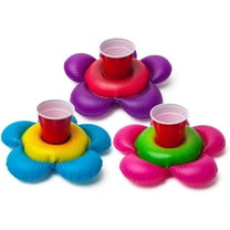 BigMouth Inc. Inflatable Pool Party Beverage Boats, Flowers, 3 Count