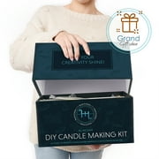 Hearth & Harbor Complete DIY Candle Making Kit, 10lbs. Soy Wax with Value Pack Accessories