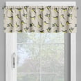 thumbnail image 2 of Ambesonne Yellow Bird Window Valance, Avian Animals Art, 54" X 18", Pale Tan Purpleblue, 2 of 5