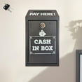 thumbnail image 6 of yotijay Metal Donation Box Safe Money Collection Box for Fundraising School Business Black, 6 of 9