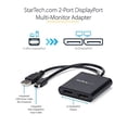 thumbnail image 2 of StarTech.com 2-Port Multi Monitor Adapter - Mini DisplayPort to 2x DisplayPort MST Hub - Dual 4K 30Hz - Video Splitter for Extended Desktop Mode on Windows PCs Only - mDP 1.2 to 2x DP (MSTMDP122DP), 2 of 5
