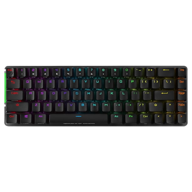 Teclado Gamer Mecanico Asus M601 ROG Falchion Switch ROG NX Brown Inalambrico RGB