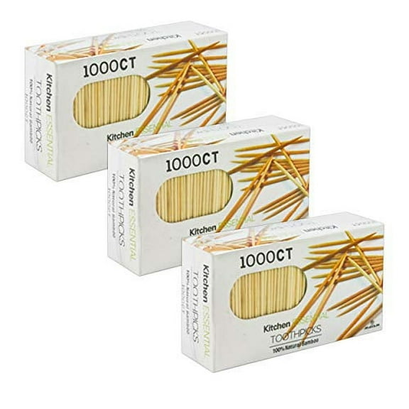100% Natural Bamboo Toothpicks – Kitchen Essential (3000 Count)