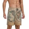 thumbnail image 2 of Easygdp The World is Hemisphere Men's Short Pajama Pants, Sleep Shorts, Household Pants, Casual Pants with Pockets - X-Large, 2 of 9