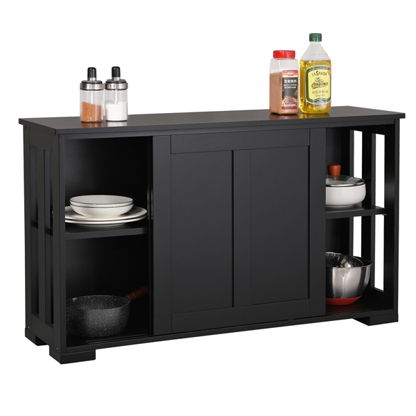 Stackable Buffet with Sliding Door Sideboard Storage