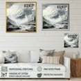 thumbnail image 4 of Designart "Mountains Landscape Veiled in Black and White Fog III" Food & Beverage Wall Art - Traditional White Fruits Hallway Wall Art Decor, 4 of 6