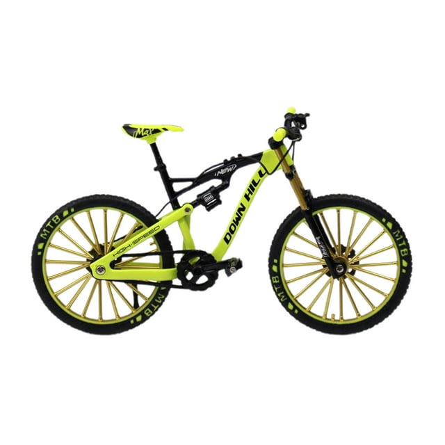 HILABEE Modèle Vélo pour Enfants Vélo Simulation Courbé Mini Modèle pour la Maison Vert