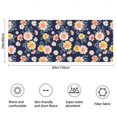 thumbnail image 3 of Pioneer Flower Floral Print Pattern Bathroom Rugs Mat, Non Slip Microfiber Bathroom Rug with Rubber Backing, Soft Mats for Bathroom Floor Tub Shower, 24"x60", 3 of 5