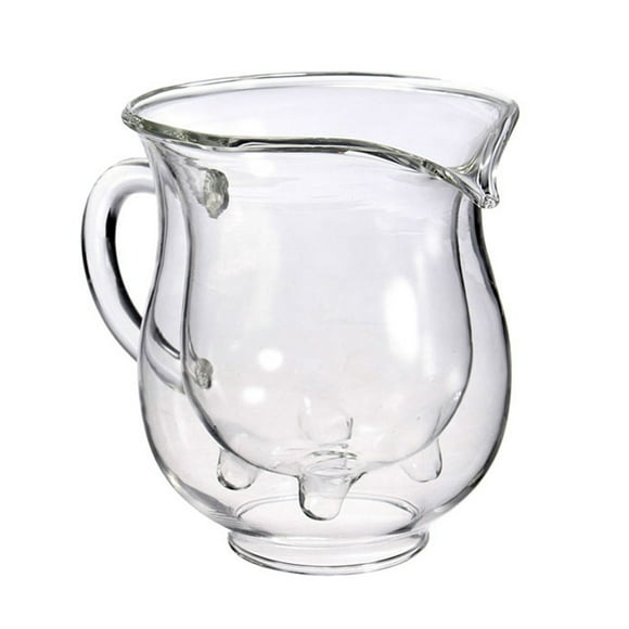 SPRING PARK Double Wall Glass Milk Coffee Mug with Handle Cute Birthday Present for Women Men Valentine's Day