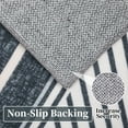 thumbnail image 5 of HOMERRY Washable Area Rug 9' x 12' Rug for Living Room Geometric bordered Pattern Carpet, Dark Gray, 5 of 7