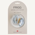 thumbnail image 5 of FRIGG Moon Natural Rubber Baby Pacifier 2-Pack, 0-6 Months, Powder Blue/Slate, 5 of 6