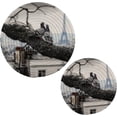 thumbnail image 6 of SKYSONIC Kiss You in Paris Pot Holders Trivets, 2 Pcs Heat Resistant Trivets,Doves Valentines Cotton Thread Weave Mats for Hot Pads Pans Pot Bowl Teapot for Kitchen Decor, 6 of 7