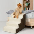 thumbnail image 4 of Precious Tails Deluxe High-Density Foam 4-Step Pet Stairs for Dogs and Cats - Durable, Lightweight, and Portable Staircase for Easy Mobility Assistance, 4 of 7