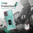thumbnail image 4 of Allytech Rugged Case for Moto G Stylus 5G 2023, [Slide Camera Cover] [360° Rotating Kickstand] [Military Protection] [Magnetic Car Mount] Non-Slip Anti-Scratch Shockproof Heavy Duty Case - Mint, 4 of 8