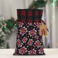 thumbnail image 5 of Rocae Ladybug Print Christmas Drawstring Linen Gift Bag with Drawstrings Treat Bag Goody Present Bags for Christmas Party Favor, 5 of 8