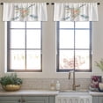 thumbnail image 3 of LALILO Kitchen Curtain Valance Watercolor Ethnic Rod Pocket Window Curtain 52"x 18" Set of 2, 3 of 7