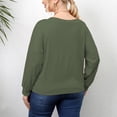 thumbnail image 7 of Plus Size Tops for Women Trendy Round Neck Long Sleeve T Shirts Casual Loose Comfy Ladies Going out Blouse Tees, 7 of 7