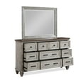 thumbnail image 4 of New Classic Furniture Mariana Solid Wood Dresser with Mirror in Vintage Cream, 4 of 10