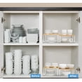 thumbnail image 4 of Bamboo Kitchen Shelf Organizer, Stackable & Expandable 4-Piece Set - Solid Bamboo & Metal Standing Racks for Cabinet, Counter & Pantry Storage, 4 of 6