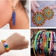 thumbnail image 3 of de vidrio de 4 mm 6/0 con de letras Mini con cuerda elástica, juego de tijeras para hacer joyas, artesanías, suministros de Soledad cuentas de pulsera, 3 of 10