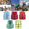 thumbnail image 4 of Safety Vest Reflective High Visibility Vest with Pockets & Zipper Construction, 4 of 5