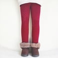 thumbnail image 2 of Gibobby Kids Girls Leggings Footless Cotton Skinny Thin Leggings Toddler Girls Solid Stretch Trousers Tights(10-11 Years,Wine), 2 of 6