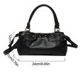 thumbnail image 2 of Bolso de hombro para mujeres en todo el partido PU Bolsas cruzadas de piel de cuero (negro), 2 of 9