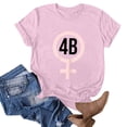 thumbnail image 1 of Fiudx Ofertas Del Día Blusa de Manga Corta con Estampado de Moda para Mujer, Divertida Camiseta con Cuello Redondo, 1 of 3