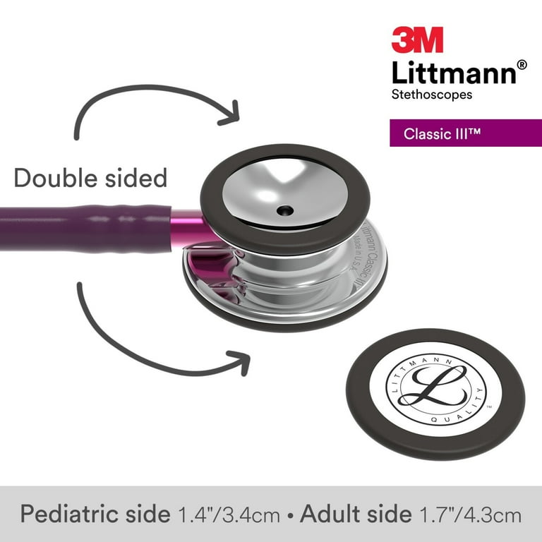 Littmann Classic III プラム 3M Littmann Classic III Stethoscope, Mirror Finish