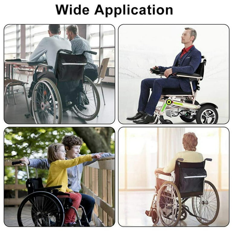 Wheelchair Backpack for Back of Chair, Wheelchair Bag for Walker, Wheelchair  Accessories for Adults, Walker Bag, Wheel Chair Caddy, Accessible Pouch and  Pockets 