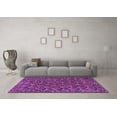 thumbnail image 3 of Ahgly Company Indoor Square Persian Purple Traditional Area Rugs, 7' Square, 3 of 4