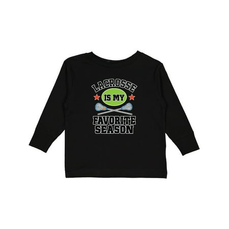 

Inktastic Lacrosse is My Favorite Season Gift Toddler Boy or Toddler Girl Long Sleeve T-Shirt