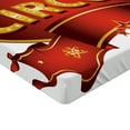thumbnail image 2 of Ambesonne Circus Fitted Sheet, Carnival Sign Nightlife, Twin Size, Yellow White Red, 2 of 3