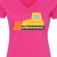 thumbnail image 4 of Inktastic Bulldozer Construction Truck Women's V-Neck T-Shirt, 4 of 5
