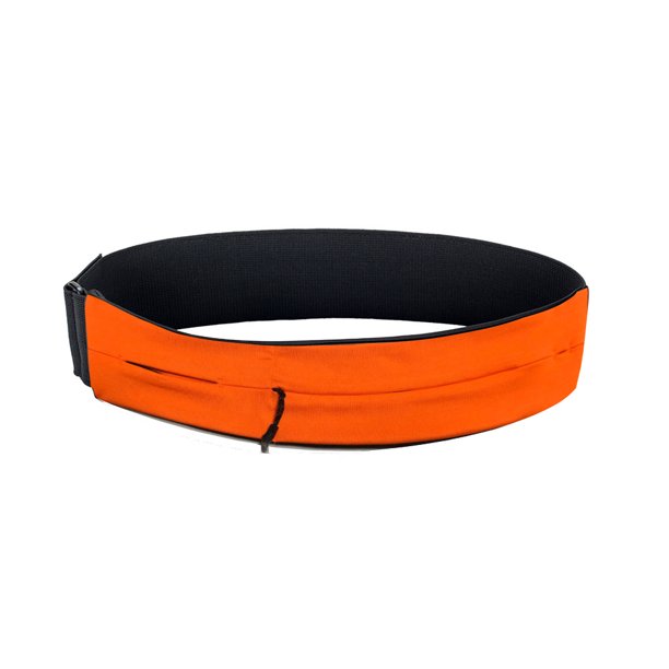 Cinturón para correr maratón, montañismo, velcro, bolsa para teléfono móvil, cremallera invisible, riñonera deportiva multifuncional
