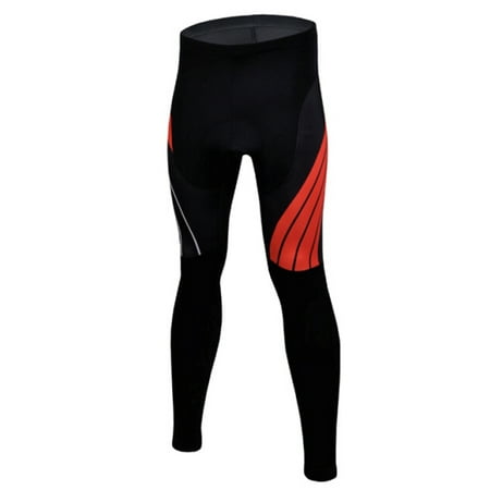 GOGO TEAM Cycling Tights Bicycle Long Pants, Men's-Red-S