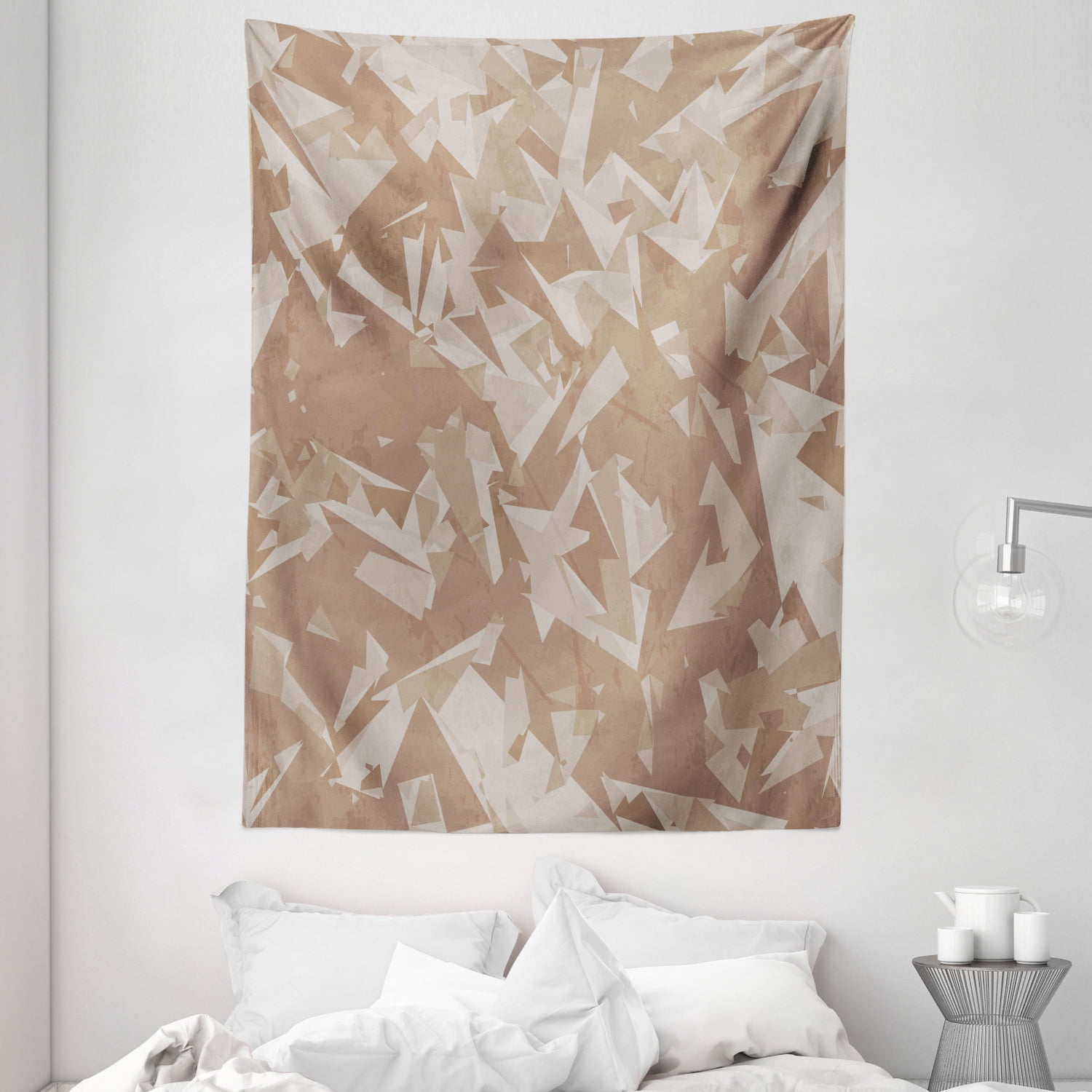 Abstract Tapestry, Repeating Desert Camouflage Style Geometric Pattern