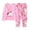 Pink, variant on Girls Pajamas Winter Sleepwear Set Long Sleeve Pajamas With Cartoon White Horse Print Loungewear Kids Soft 2 Piece Outfit Pjs Sleepwear Loungewear,Size 2 Years-3 Years