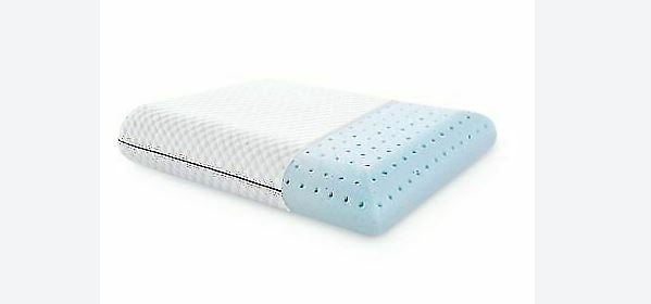 Purelux Gel Memory Foam Adjust Comfort Cooling Pillows 2-Pack, White Queen