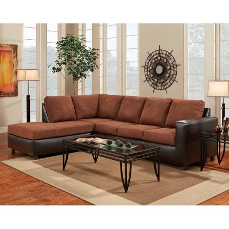 UPC 889142000068 product image for Flash Furniture Exceptional Designs Aruba Chocolate Microfiber L-Shaped Sectiona | upcitemdb.com