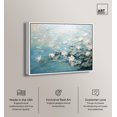 thumbnail image 2 of Waterborne Flora I Canvas Print Landscape Art by Art Remedy, White Frame, 45 x 36, 2 of 6
