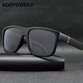 thumbnail image 4 of Vintage Large Square Frame Sunglasses - Polarized Fashion Shades for Men and Women, Ideal for Outdoor Sports, Party, Vacation, Travel, Driving, Fishing, Decors, and Photo Props with Gift-Giving Option, 4 of 5