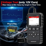 Kingbolen Ya200 Obd2 مركبة ماسح ضوئي لمحرك قارئ رمز خطأ ، أداة مسح تشخيص السيارات مع وظائف Obd2 الكاملة واختبار الجهد
