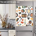 thumbnail image 4 of Haosy Dishwasher Magnet Cover Magnetic Fridge Door Cover Home Kitchen Decor Rice Egg Meat 23"x 26", 4 of 6